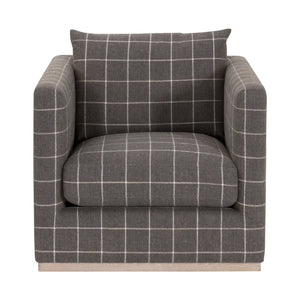   Oak Base Swivel Club Chair | Oroa.com