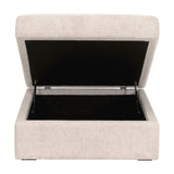Cream Modular Storage Ottoman | Living Essentials Daley