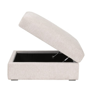   Cream Modular Storage Ottoman | Oroa.com