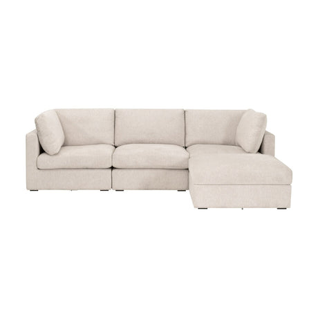 Cream Modular Storage Ottoman | Living Essentials Daley