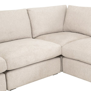   Cream Modular Storage Ottoman | Oroa.com