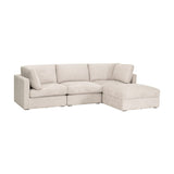 Cream Modular Storage Ottoman | Living Essentials Daley