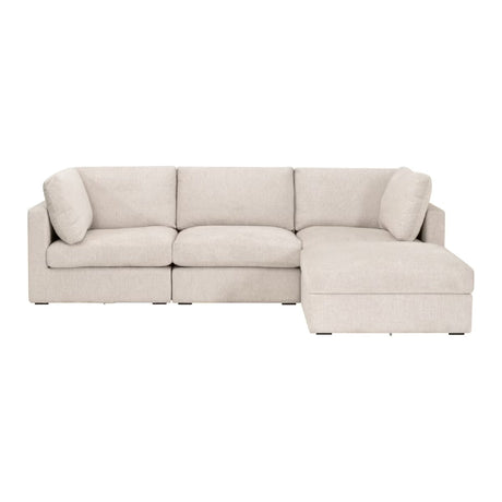 Modern European furniture - Beige Modular Sofa Chair - www.oroa.com