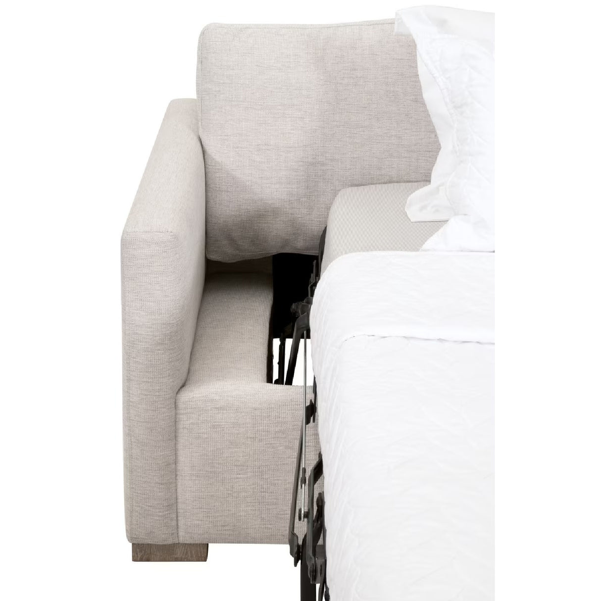   Gray Slim-Armed Queen Sleeper Sofa | Oroa.com