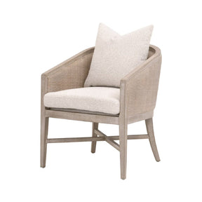 Modern European furniture - Curved Oak Linen Lounge Chair - www.oroa.com