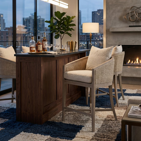   Cane Wrapped Counter Stool | Oroa.com