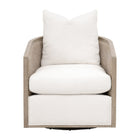 Curved Oak Swivel Club Chair | Living Essentials McGuire