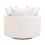 Round Petite Swivel Sofa | Living Essentials Lourne