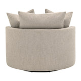 Round Petite Swivel Sofa | Living Essentials Lourne