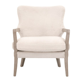 Modern European furniture - Cream Cushioned Lounge Chair - www.oroa.com