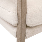 Cream Cushioned Lounge Chair | Living Essentials Calvin