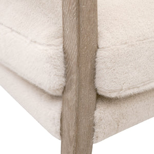   Cream Cushioned Lounge Chair | Oroa.com