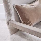 Cream Cushioned Lounge Chair | Living Essentials Calvin