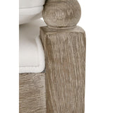 Cushioned Gray Oak Club Chair | Living Essentials Rouleau
