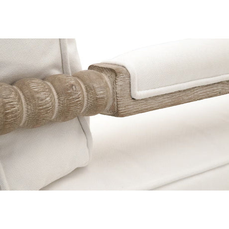 Cushioned Gray Oak Club Chair | Living Essentials Rouleau