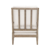 Cushioned Gray Oak Club Chair | Living Essentials Rouleau