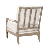Cushioned Gray Oak Club Chair | Living Essentials Rouleau