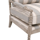 Modern European furniture - Gray Stripes Accent Chair - www.oroa.com