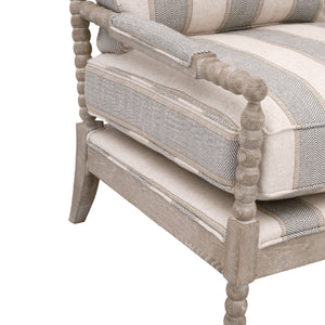   Gray Stripes Accent Chair | Oroa.com
