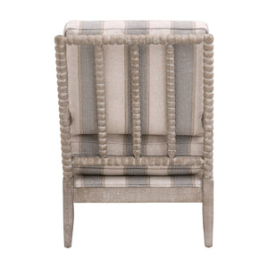   Gray Stripes Accent Chair | Oroa.com