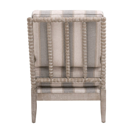 Modern European furniture - Gray Stripes Accent Chair - www.oroa.com