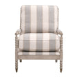 Modern European furniture - Gray Stripes Accent Chair - www.oroa.com