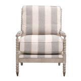 Modern European furniture - Gray Stripes Accent Chair - www.oroa.com