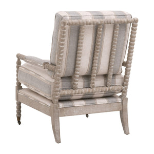   Gray Stripes Accent Chair | Oroa.com