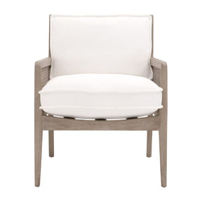 Oak Canework Lounge Chair | Living Essentials Leone – side view