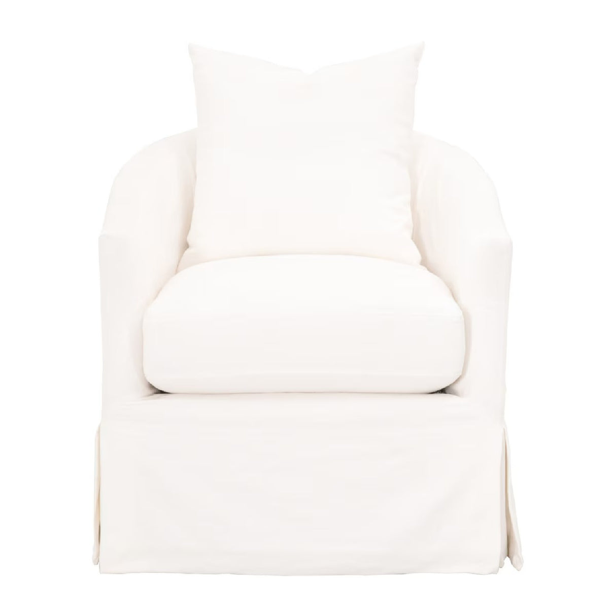   Skirted Swivel Club Chair | Oroa.com
