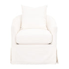 Skirted Swivel Club Chair | Living Essentials Faye