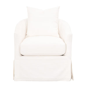   Skirted Swivel Club Chair | Oroa.com