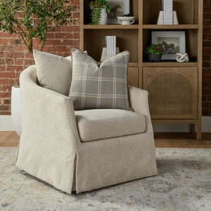   Skirted Swivel Club Chair | Oroa.com