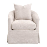 Skirted Swivel Club Chair | Living Essentials Faye