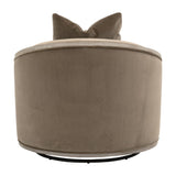 Cushioned Oak Swivel Club Chair | Living Essentials Paxton