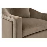 Cushioned Oak Swivel Club Chair | Living Essentials Paxton