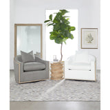 Cushioned Oak Swivel Club Chair | Living Essentials Paxton