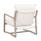 White Boucle Cushioned Club Chair | Living Essentials Hamlin