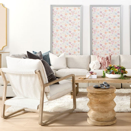 White Boucle Cushioned Club Chair | Living Essentials Hamlin