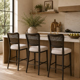 Cane-Back Counter Stool | Living Essentials Cela