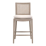 Oak Canework-Back Counter Stool | Living Essentials Blume