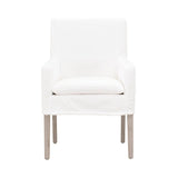 White Slipcover Dining Armchair | Living Essentials Drake