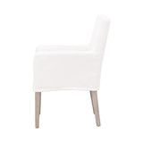 White Slipcover Dining Armchair | Living Essentials Drake