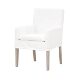 White Slipcover Dining Armchair | Living Essentials Drake