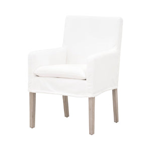   White Slipcover Dining Armchair | Oroa.com