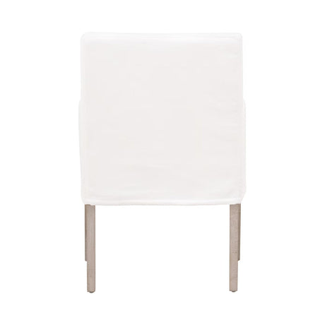 White Slipcover Dining Armchair | Living Essentials Drake