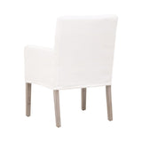 White Slipcover Dining Armchair | Living Essentials Drake