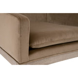 Brown Velvet Counter Stool | Living Essentials Drake