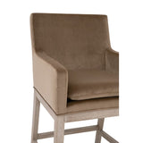 Brown Velvet Counter Stool | Living Essentials Drake