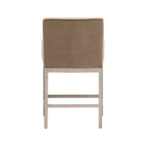 Brown Velvet Counter Stool | Living Essentials Drake